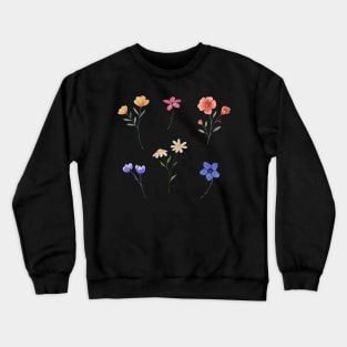 WATERCOLOR FLOWER GARDEN PACK Crewneck Sweatshirt